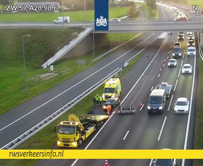 Unknown Cause: A28 Zwolle Car-Truck Accident Near IJsselbrug